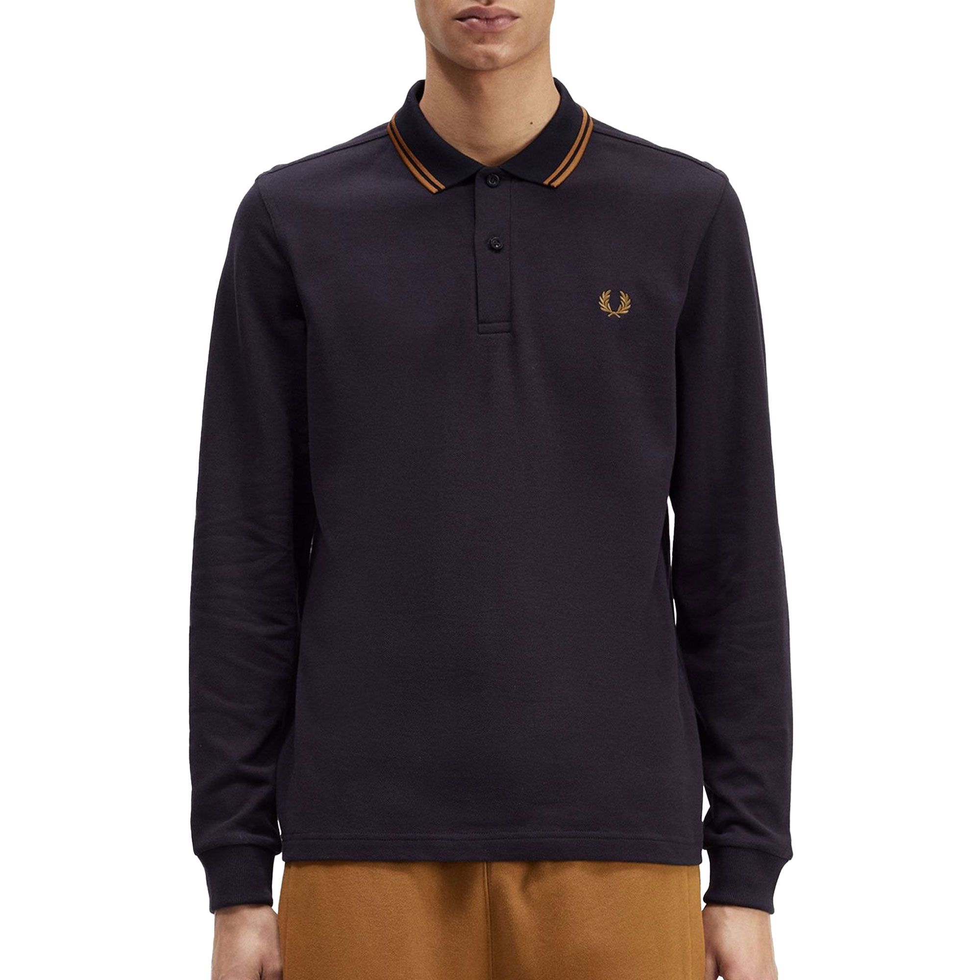 【FRED PERRY】Ls Twin Tipped Polo Shirt Camisa Polo Twin Tipped Fred Perry - WS Conceito